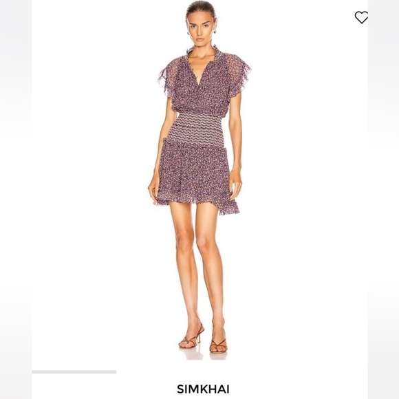 Jonathan Simkhai Floral Mini Dress - Picture 1 of 5